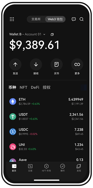 欧交易所app全球Web3生态平台页面展示